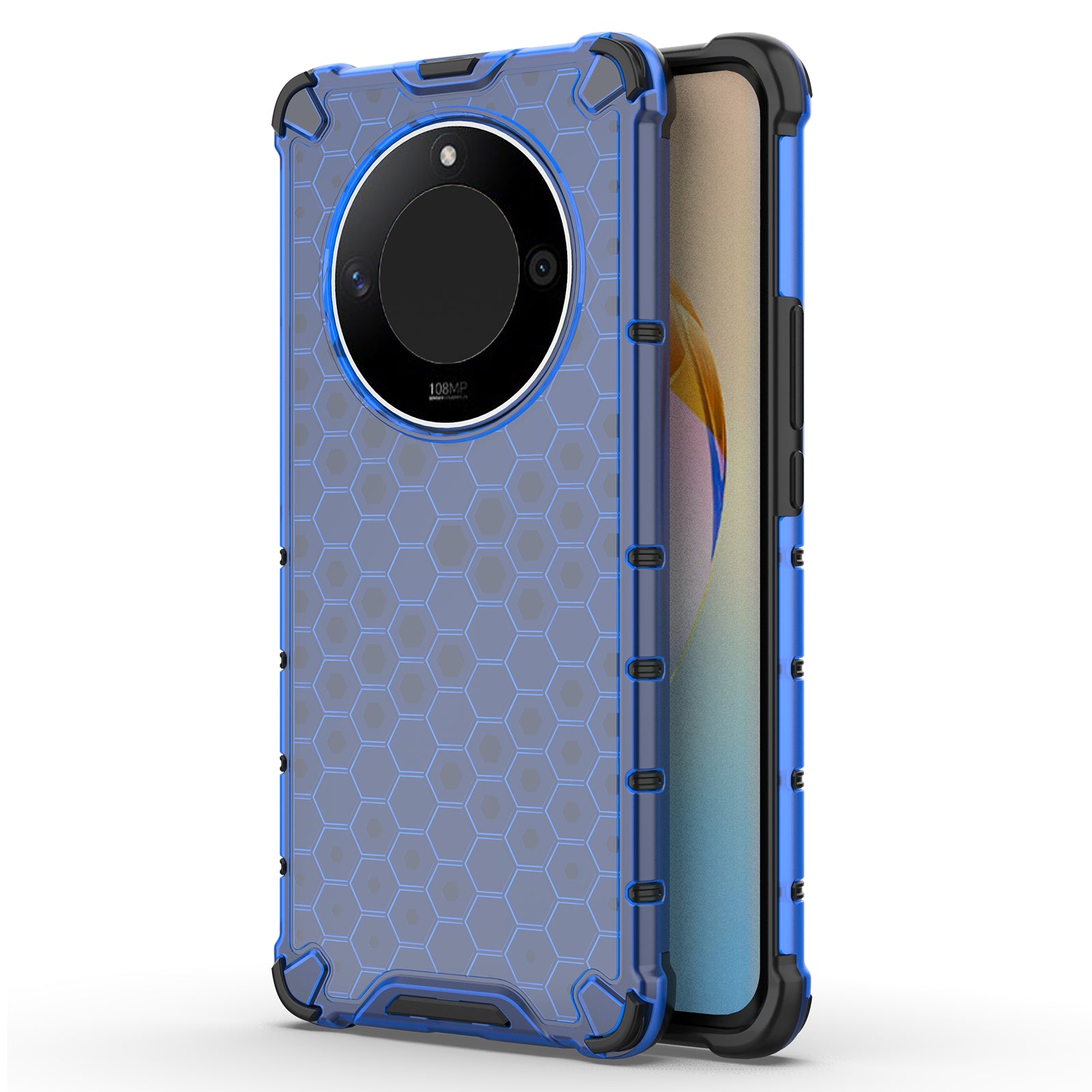 For Honor X50 5G / X9b 5G / Magic6 Lite 5G Case PC+TPU Anti-scratch Phone Shell with Honeycomb Design For Honor X50 5G / X9b 5G / Magic6 Lite 5G Case PC+TPU Anti-scratch Phone Shell with Honeycomb Design